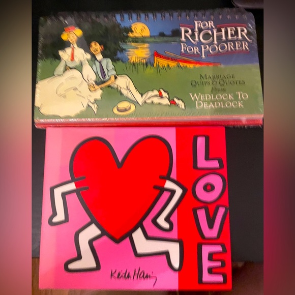 “Love / Keith Haring” & “For Richer For Poorer - Marriage Quips & Quotes” - Picture 1 of 3
